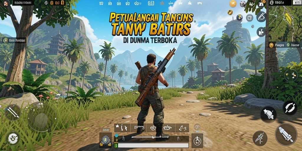 Tangkapan layar gameplay <strong>666I</strong> menampilkan eksplorasi dunia terbuka yang luas.