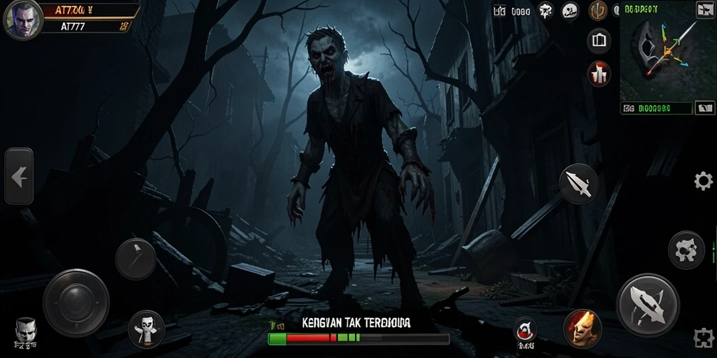 Gameplay menegangkan di dunia kegelapan dengan makhluk menyeramkan.