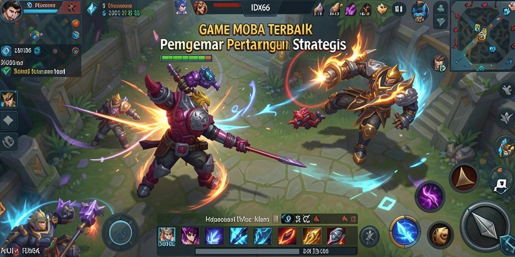 Tampilan gameplay seru dan strategi tim di IDX66.