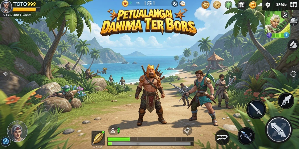Screenshot TOTO99 menampilkan karakter menjelajahi dunia terbuka yang luas.