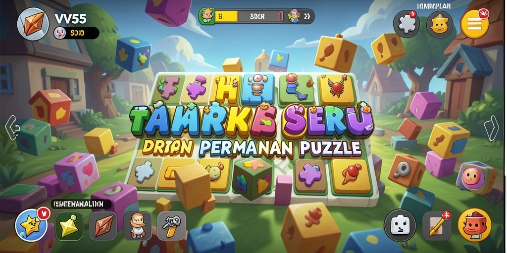 Tampilan gameplay VV55 yang menarik dengan berbagai teka-teki menantang.